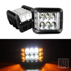 45 ワット車 LED 3 サイドライト作業灯デイタイムランニングライト点滅ランプオフロードカスタム