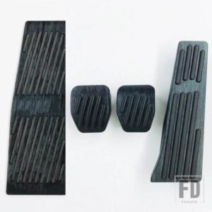 BMW 5 シリーズ E60 E61 2001-2010 ブレーキアクセル燃料ペダルパッドマットカバーブラック合金