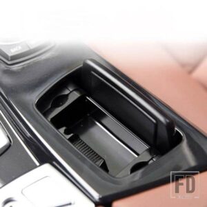 自動車灰皿カーセンターコンソール灰皿 F10 アセンブリ灰ボックスカバー BMW 5 シリーズ F10 F11 F18 2010-2017 黒 ABS