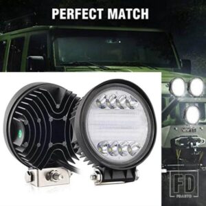 1 個 LED ワークライト 12 V 24 V 72 ワット白黄色 LED ライトバースポットビームバー車用オフロードジープトラックフォグランプ