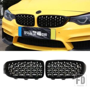 ペアフロントバンパーキドニーグリル BMW F32 F33 F36 F80 F82 F83 M3 M4 ダイヤモンドスタイルレーシンググリルカースタイリングアクセサリー