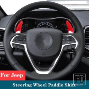 カーボンステアリングホイールのシフトパドル拡張シフタートリムカバー延長ジープグランドチェロキーダッジ SRT アクセサリー