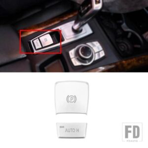 パーキングブレーキスイッチ P/AUTO H ボタンカバーステッカー BMW X5 E70 X6 E71 2008-13
