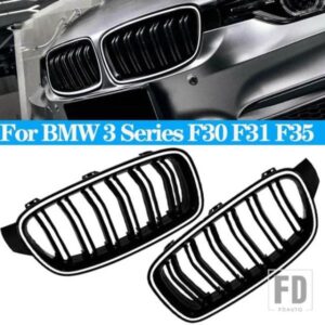 LED フロントバンパーレーシンググリル BMW 3 シリーズ F30 F31 F35 320I 325I 328I 2013-2019 グリルキドニーレーシンググリル