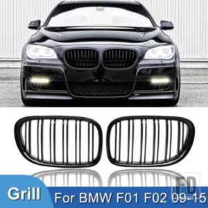 PULLECO ペアフロントキドニーグリルグリル BMW F01 F02 F03 F04 740I 750I 7 シリーズ 2009-2015 自動
