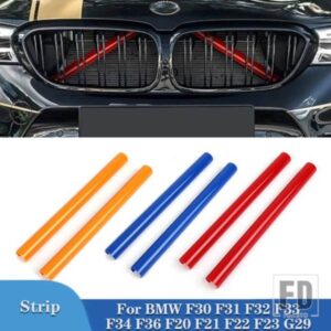 ペアフロントグリルトリムストリップ BMW F30 F31 F32 F33 F34 F36 F20 F21 F22 F23 G29 車スポーツスタイリング装飾アクセサリー