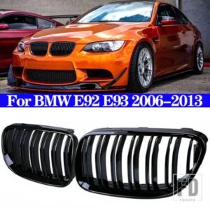 フロントバンパーキドニーグリルグロスブラックレーシンググリル BMW E92 E93 M3 クーペコンバーチブル 316I 320D 320I 323I 325D 325I 330I