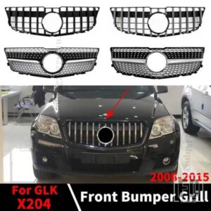 交換フェイスリフトスポーツフロントバンパーグリルレーシンググリルメルセデスベンツ GLK X204 2008-2012 2013-2015 トリムフードメッシュチューニング