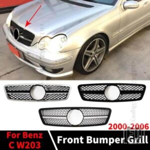 スポーツフロントインレットグリルレーシンググリルメルセデスベンツ C クラス W203 2000-2006 200K