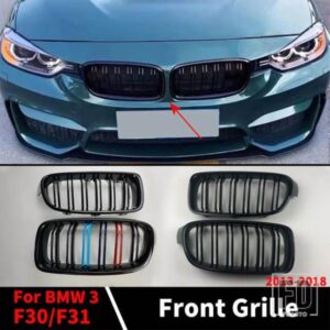 チューニングアクセサリーフロントグリルインレットグリルメッシュ BMW F30 F31 F35 3 シリーズ 318I 320I 320D 328I 330I 330D 335I 340I 2013-2018