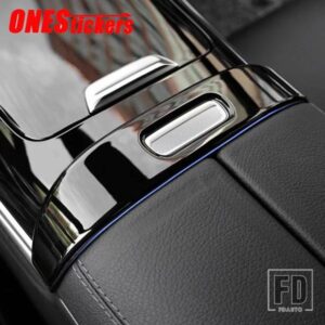 メルセデスベンツ C クラス W206 C200 C220 C260 C300 2022 + カーアクセサリーセンターコンソールアームレストボックススイッチボタントリムカバー