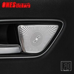 メルセデスベンツ A GLA CLA クラス W176 X156 C117 W117 ステンレスカーアクセサリーリアドアハンドルオーディオスピーカーカバートリム