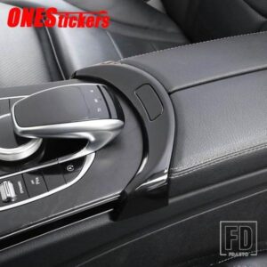 メルセデスベンツ C GLC クラス W205 X253 2015-2020 カーアクセサリーセンターコンソールアームレストボックスボタンカバートリム装飾フレーム