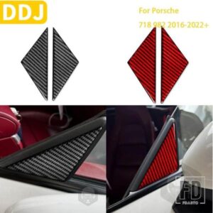 ポルシェボクスターケイマン 718 982 2016-2022 バックミラーピラーステッカーカーボンインテリアカーアクセサリー LHD RHD