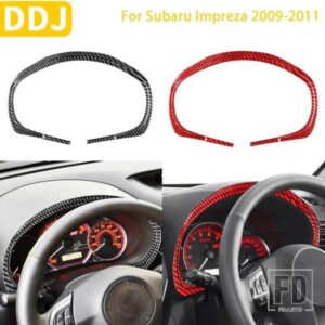 スバルインプレッサ 2009 2010 2011 アクセサリーカーボン車内スピードメーターサラウンドカバートリムステッカー装飾