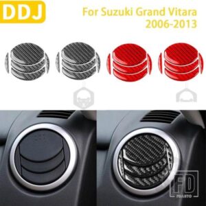 スズキグランドビターラ 2006-2013 アクセサリーカーボン車内空調コンセントパネルトリムステッカー装飾
