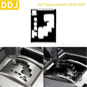 トヨタ 4 ランナー 2010-2020 アクセサリープラスチック黒インテリア SHIFTIN ギアフレームトリムステッカー装飾
