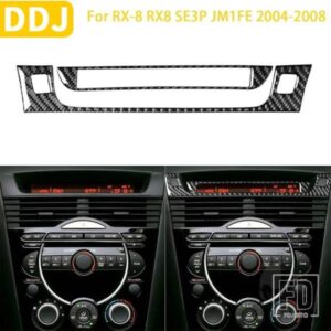 マツダ RX-8 RX8 SE3P JM1FE 2004-2008 アクセサリーダッシュボードメッセージ表示パネルフレームカーボンインテリアステッカー
