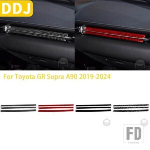 トヨタ GR スープラ A90 A91 MK5 2019-2024 アクセサリーカーボン車内副パイロット中央制御装飾トリムステッカー