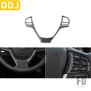BMW X3 F25 2011-2017 X4 F26 2014-2017 カーボンインテリアトリムステアリングホイールセットフレームカバーステッカー