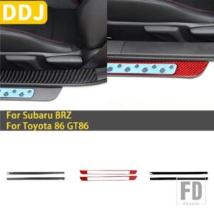 スバル BRZ トヨタ 86 GT86 2016-20 カーボンカーアクセサリードアドアシル装飾カバートリムステッカー