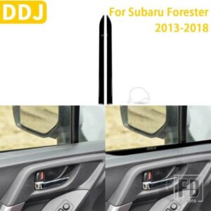 スバルフォレスター 2013-2018 カーアクセサリープラスチックピアノブラックインテリアドアカバートリムステッカー