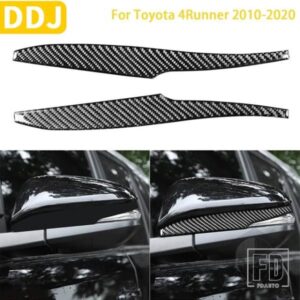 トヨタ 4 ランナー 2010-2020 アクセサリーカーボンインテリアバックミラートリムステッカー装飾