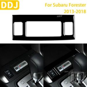スバルフォレスター 2013-2018 カーアクセサリープラスチックピアノブラックインテリアスポーツモードパネルトリムステッカー