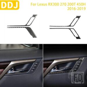 レクサス RX300 270 200T 450H 2016-2019 アクセサリーカーボンインテリアフロントドアハンドルパネルトリムステッカー装飾