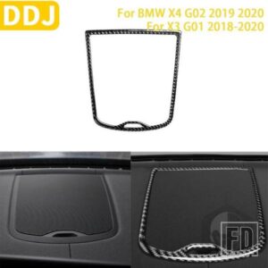 BMW X4 G02 2019 2020 X3 G01 2018-2020 アクセサリーカーボンインテリアダッシュボードパネルトリムステッカー装飾