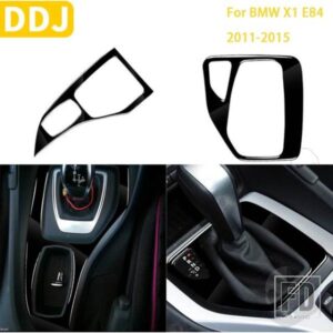 BMW X1 E84 2011-15 アクセサリー光沢ピアノブラックインテリアギアパネルカバートリムステッカー