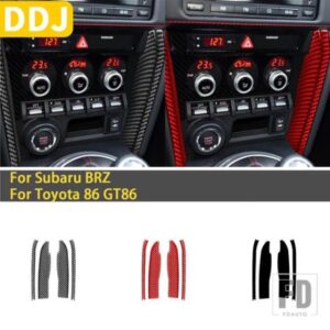 スバル BRZ トヨタ 86 GT86 2016-2020 カーボンカーインテリアアクセサリー中央制御スイッチサイドトリムカバーステッカー