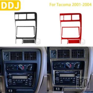 トヨタタコマ 36982 アクセサリーカーボンインテリアセンターコンソールラジオ CD AC パネルトリムステッカー