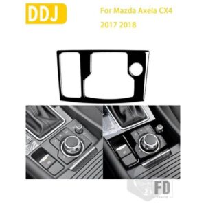 マツダアクセラ CX4 CX-4 2017 2018 アクセサリープラスチック黒インテリア汎用マルチメディアフレームトリムステッカー装飾