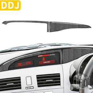 マツダ 3 アクセラ 2010-13 アクセサリーカーボンインテリアダッシュボードセンター表示画面パネルカバーステッカー