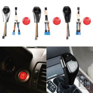 交換 LED ギアシフトノブパネル車内アクセサリー BMW 3 シリーズ E46 クーペコンバーチブルセダンツーリング