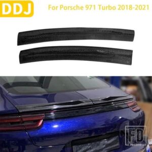 ポルシェ 971 ターボ 2018-21 ACCESSORIE カーボン車アウターリア二段テールコーブトリム装飾