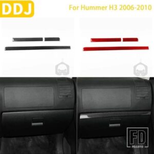 ハマー H3 38991 アクセサリーカーボンインテリア計器パネル装飾ストリップトリムステッカー