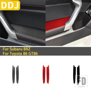 スバル BRZ トヨタ 86 GT86 2017 2018 2019 カーボンカーアクセサリーフロントドアアームレストパネルトリムステッカー