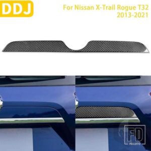 日産エクストレイルローグ T32 2013-2021 アクセサリーカーボンインテリアトランクパネルトリムステッカー装飾