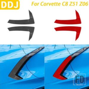 シボレーコルベット C8 Z51 Z06 カーアクセサリーカーボンドア吸気ベント両方のサイドパネルカバー装飾ステッカー