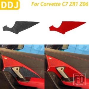 シボレーコルベット C7 ZR1 Z06 2014-2019 カーアクセサリーカーボン副パイロットドアハンドルパネルカバー装飾ステッカー