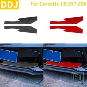シボレーコルベット C8 Z51 Z06 カーアクセサリーカーボンフロントリップバンパースポイラー吸気ベントカバー装飾ステッカー