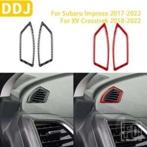 スバルインプレッサ CROSSTREK 2017-22 アクセサリーカーボンインテリアデミストエアアウトレットトリムステッカー