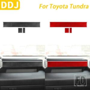 トヨタ タンドラ セコイア 2022-2024 カーアクセサリーカーボン副パイロットダッシュボードパネル装飾カバー装飾ステッカー