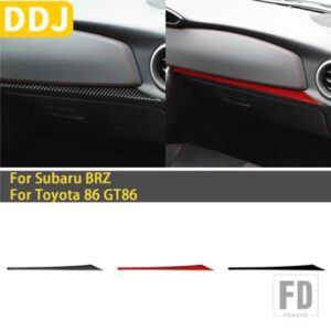 スバル BRZ トヨタ 86 GT86 2017 2018 2019 カーボンカーアクセサリー副パイロット計器パネルトリムステッカー