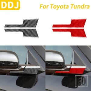 トヨタ タンドラ セコイア 2022-2024 カーアクセサリーカーボンバックミラーサイドパネル装飾カバー装飾ステッカー