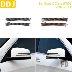 メルセデスベンツ C クラス W204 2007-2013 アクセサリーカーボン車外装バックミラートリムステッカー