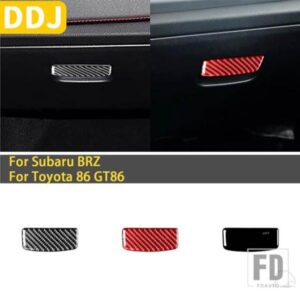 スバル BRZ トヨタ 86 GT86 2017 2018 2019 カーボン車内助手席側グローブボックスハンドル鍵穴カバーステッカー