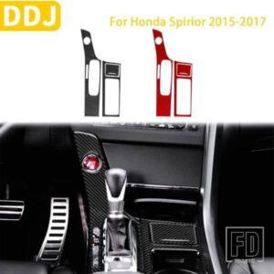 ホンダ SPIRIOR 2015 2016 2017 アクセサリーカーボンインテリアギアシフトパネルトリムステッカー装飾